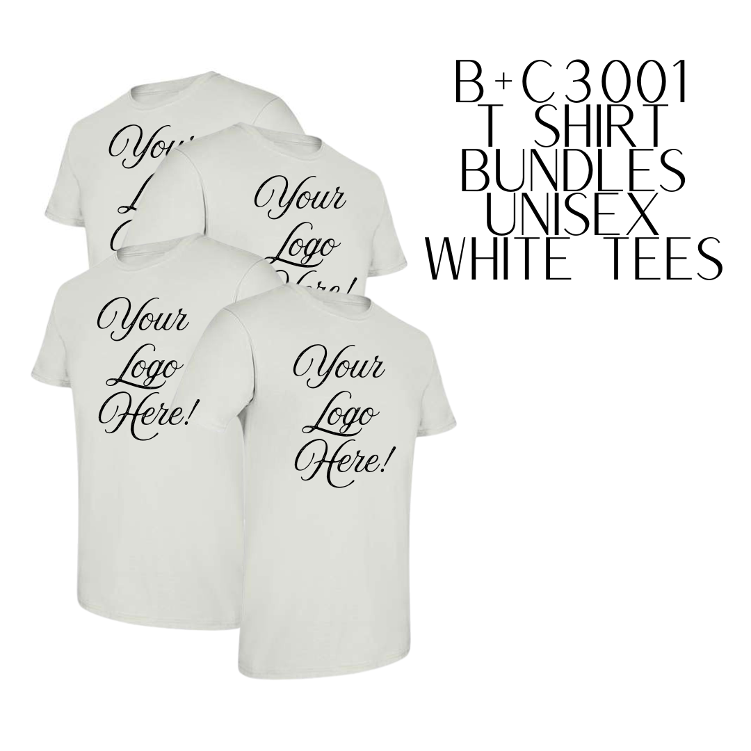 White Tees B+C : Unisex Bundle